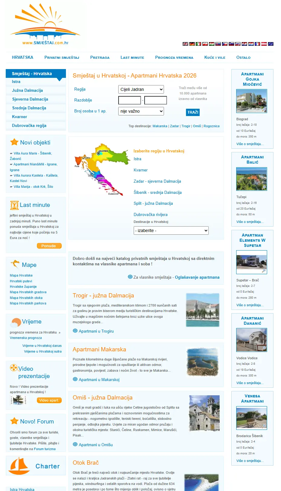 Hrvatski portal Smjestaj.com.hr